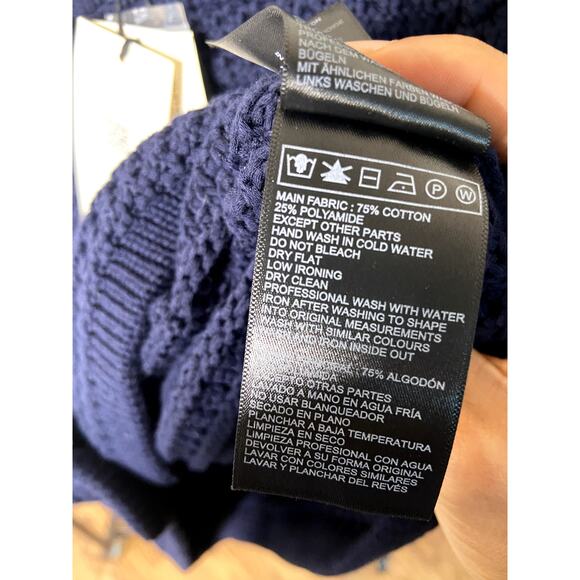 Ba&sh Gilet Gaspard Cardigan Jacket Navy Blue size XS - Picture 7 of 8